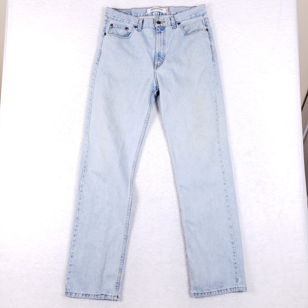 Levi's 511 Mens 36x34 Regular Fit Light Wash Jeans Cotton Vintage Argentina